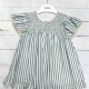 BABIDU SMOCK BLUE AND WHITE OLDER GIRL DRESS 