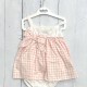 BABIDU PINK GINGHAM STRAP SLEEVE DRESS