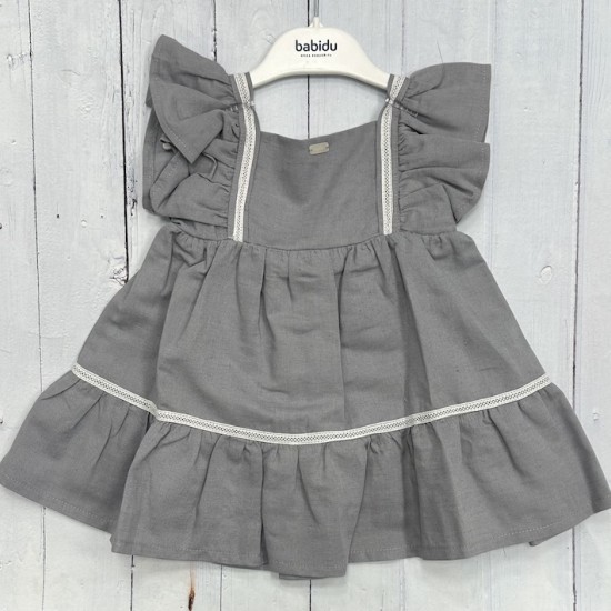 Babidu - Grey older girl dress