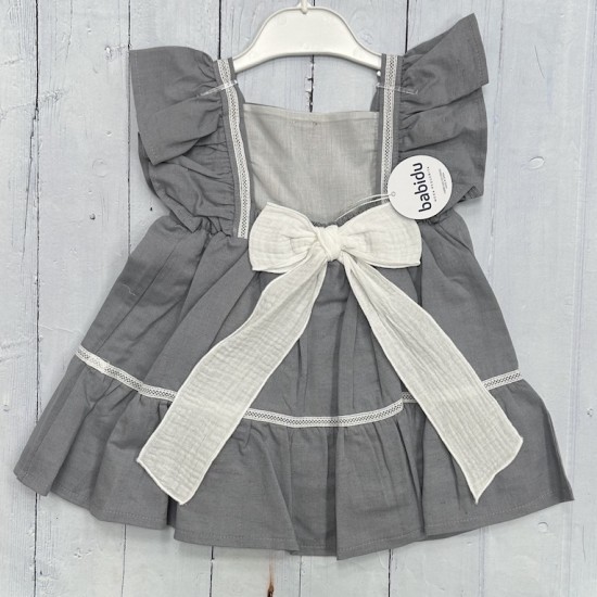 Babidu - Grey older girl dress