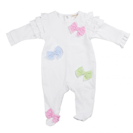 Mintini bow babygrow