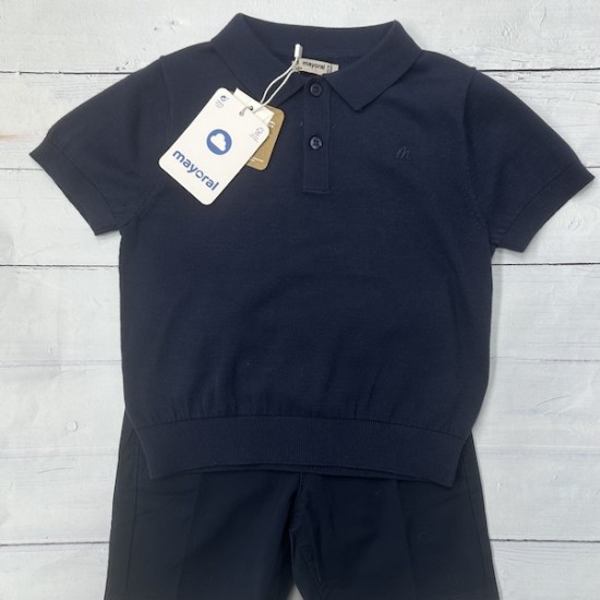 Mayoral navy shorts set