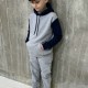 Miralo Grey and Navy  hooded tracksuit 