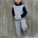 Miralo Grey and Navy  hooded tracksuit 