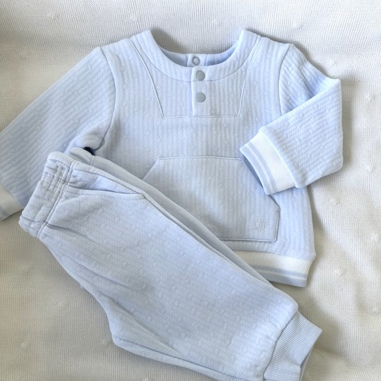 Tutto Baby blue round neck jumper.