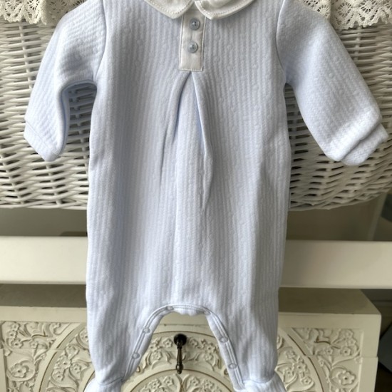 Tutto Blue quilted babygrow.