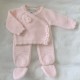 Pink wrap pom pom suit