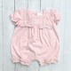 DEOLINDA PINK RUFFLE TRIM ROMPER