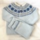 Ls Blue heavy knit