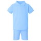 Boy Zip Neck Polo set