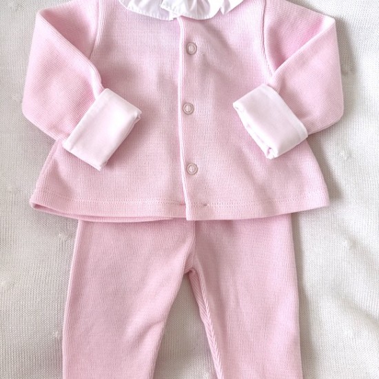 Babidu 2 piece, pink smock set