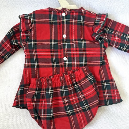 Cala red tartan younger dress