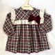 Cala Burgundy tartan dress