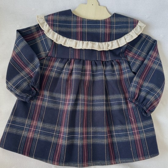 CALA NAVY TARTAN SAILOR DRESS