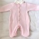 Cala Baby pink quilted babygrow