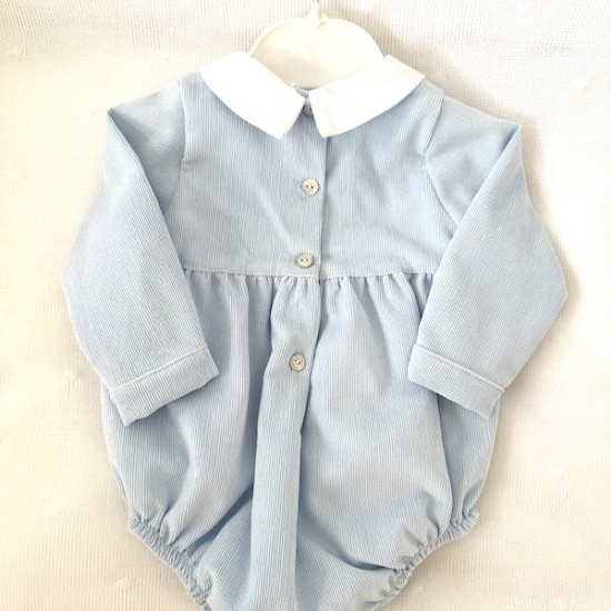 Danny - Blue corduroy Romper