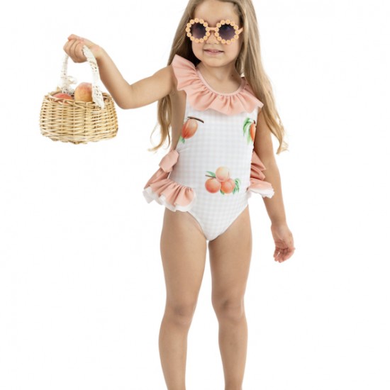 Meia Pata peach swimming costume 