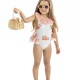 Meia Pata peach swimming costume 