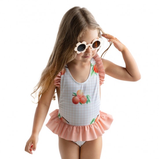 Meia Pata peach swimming costume 